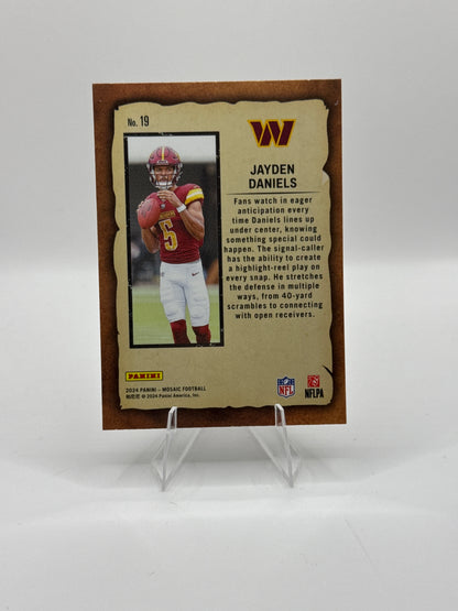Jayden Daniels (Rookie) #19 Notoriety 2024 Panini - Mosaic Football