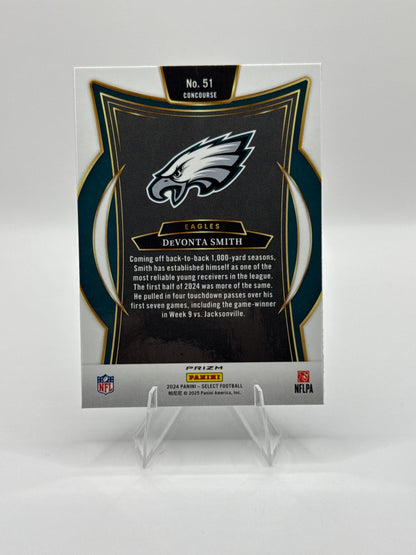 Devonta Smith #51 Red Blue Prizm Shock Concourse Level 2024 Panini - Select Football