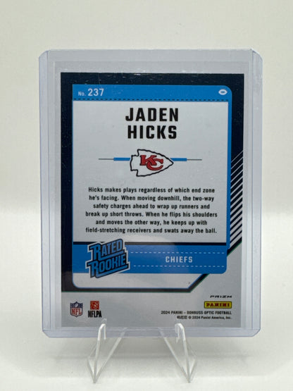 Jaden Hicks Rated Rookie #237 Purple Shock