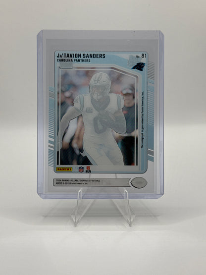 Ja’tavion Sanders (Rookie) #81 Clearly Donruss Rated Rookie Autographs