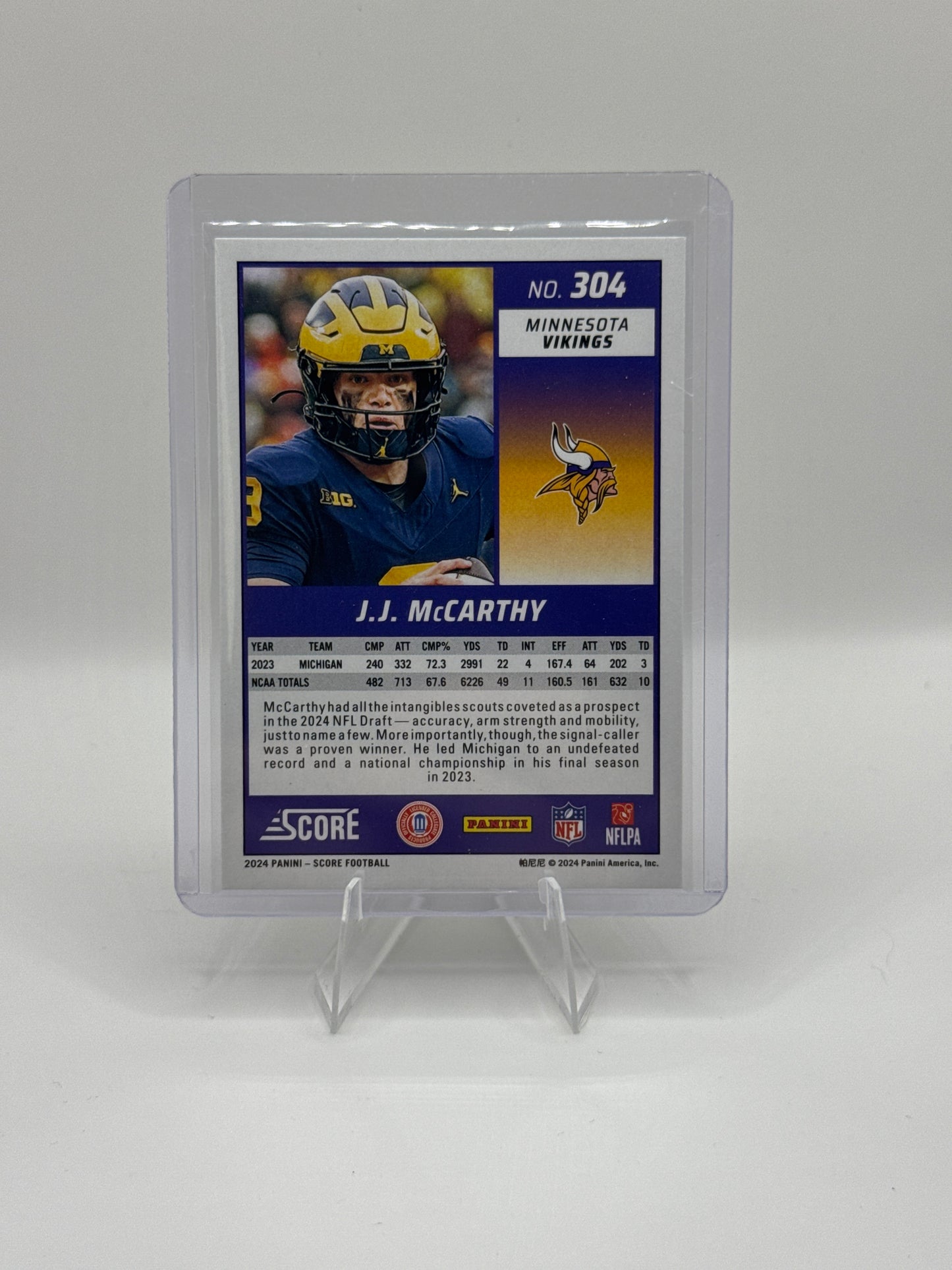 J.J. McCarthy (Rookie) #304