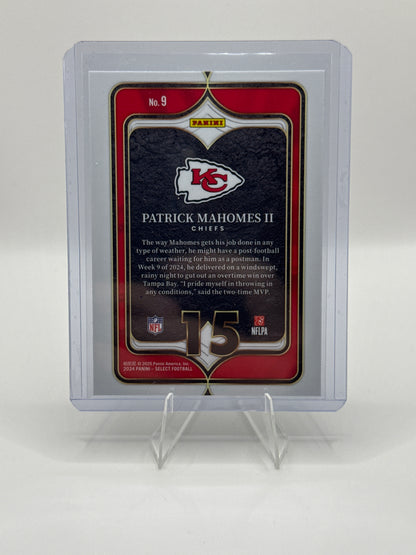 Patrick Mahomes #9 Numbers 2024 Panini - Select Football