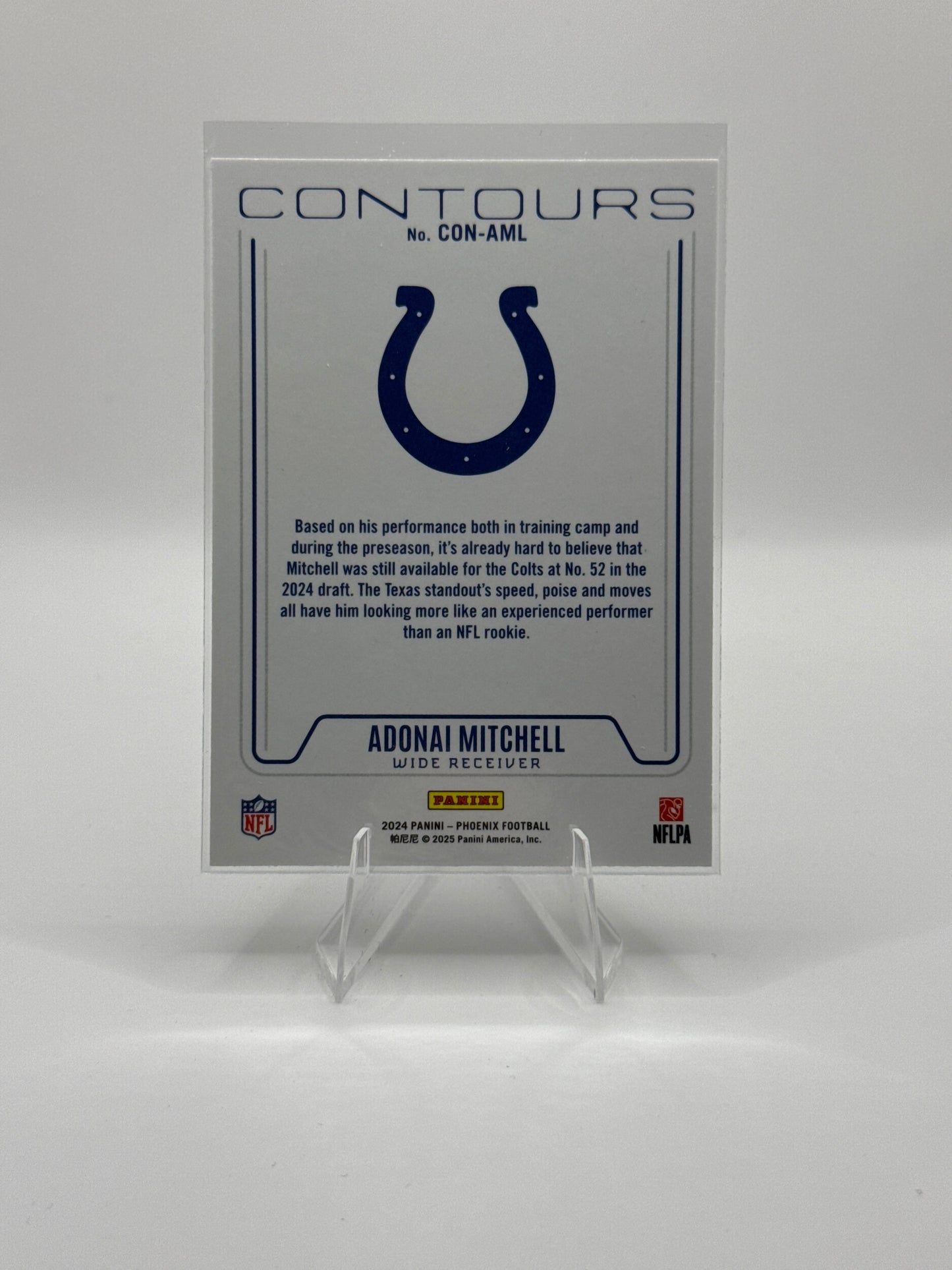 Adonai Mitchell (Rookie) #CON-AML Contours