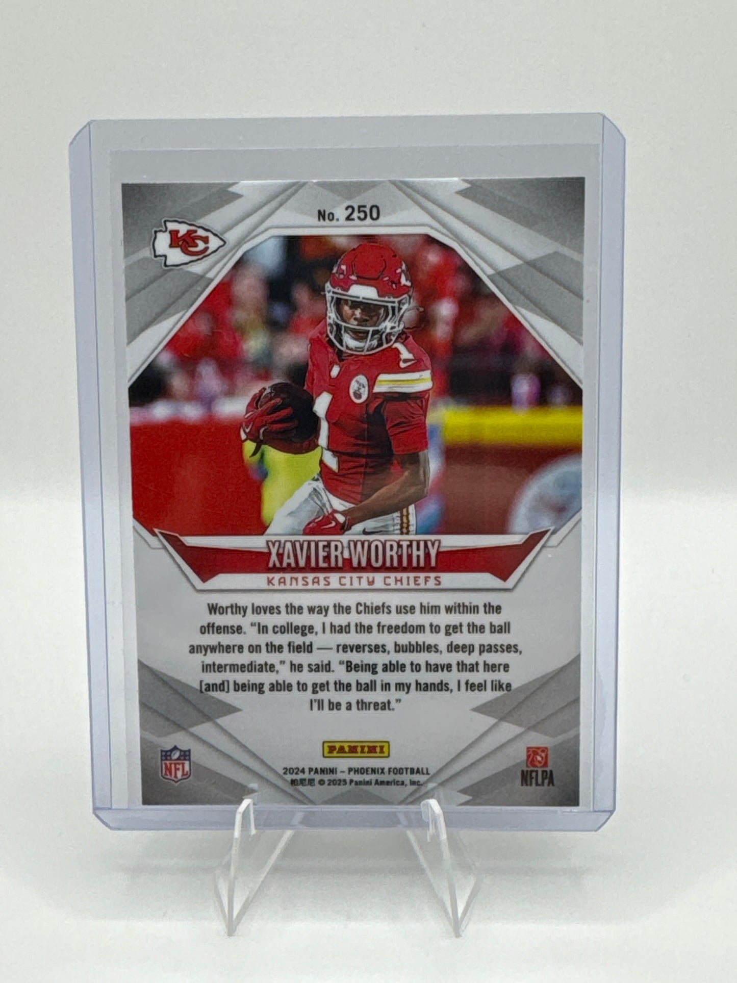 Xavier Worthy (Rookie) #250 Phoenix Purple Fade