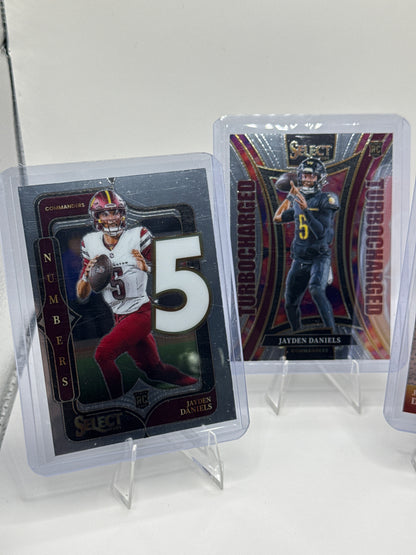 Jayden Daniels (Rookie) Numbers, Select Certified, and Turbo Charged