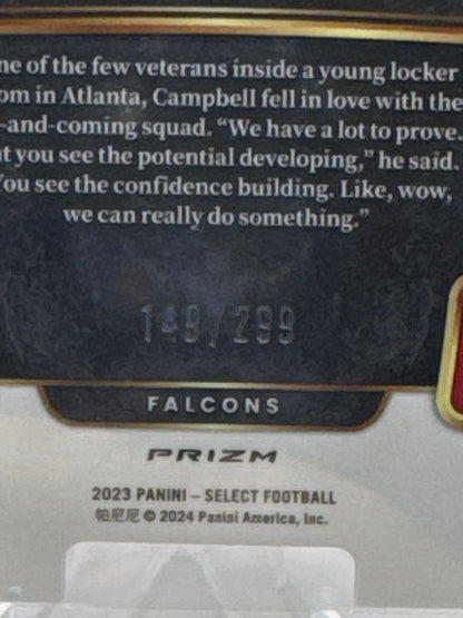 Calais Campbell #5 Copper Prizm Die-Cut /299