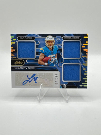 Ladd McConkey (Rookie) #RPM-LMY Absolute Rookie Premier RPA /399