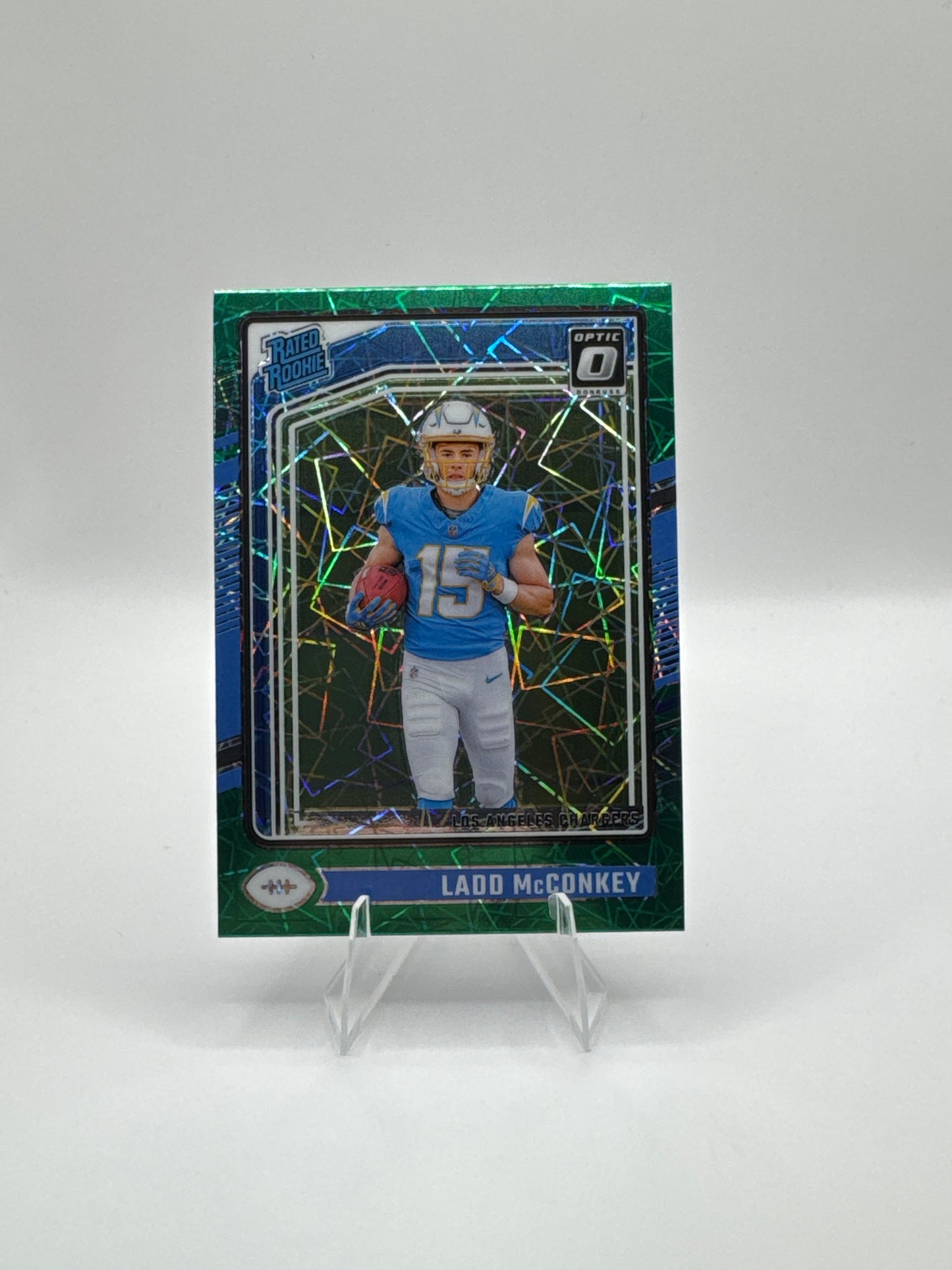 Ladd McConkey Rated Rookie #266 Green Velocity