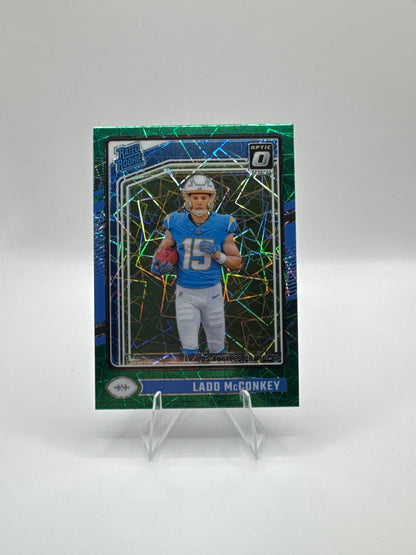 Ladd McConkey Rated Rookie #266 Green Velocity