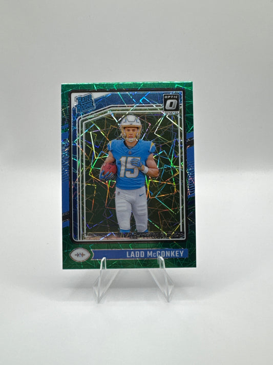 Ladd McConkey Rated Rookie #266 Green Velocity