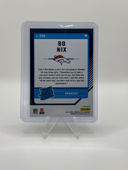 Bo Nix Rated Rookie #209 Blue Hyper