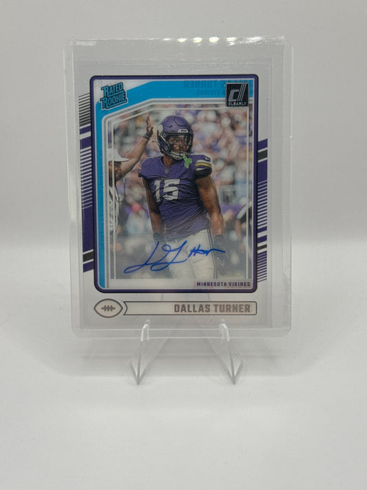 Dallas Turner Rated Rookie Autograph #63