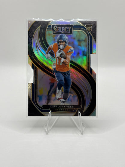 Devaughn Vele #150 Silver Prizm Die-Cut Premier Level