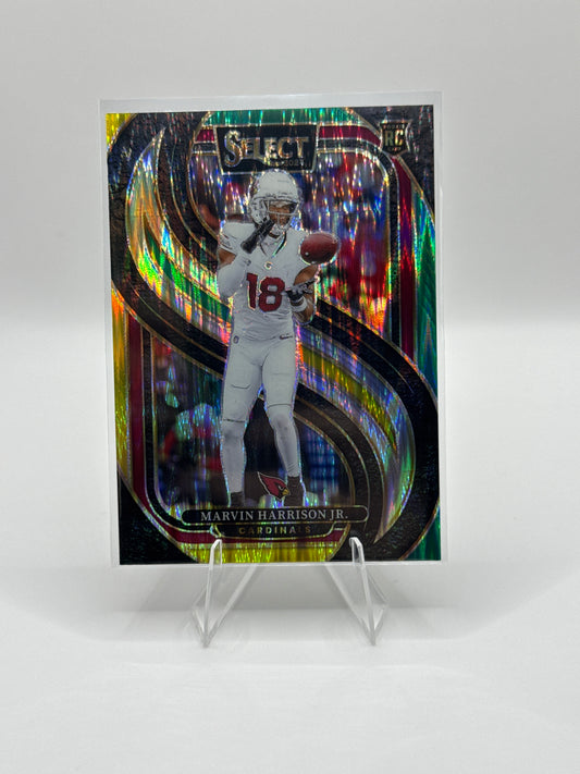 Marvin Harrison Jr. (Rookie) #115 Green Yellow Prizm Shock Premier Level