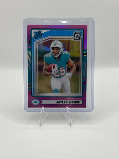Jaylen Wright (Rated Rookie) #344 Pink Holo