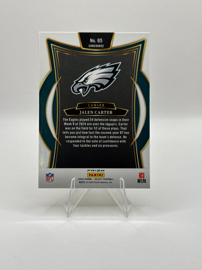 Jalen Carter #65 Red Yellow Prizm Shock Concourse Level