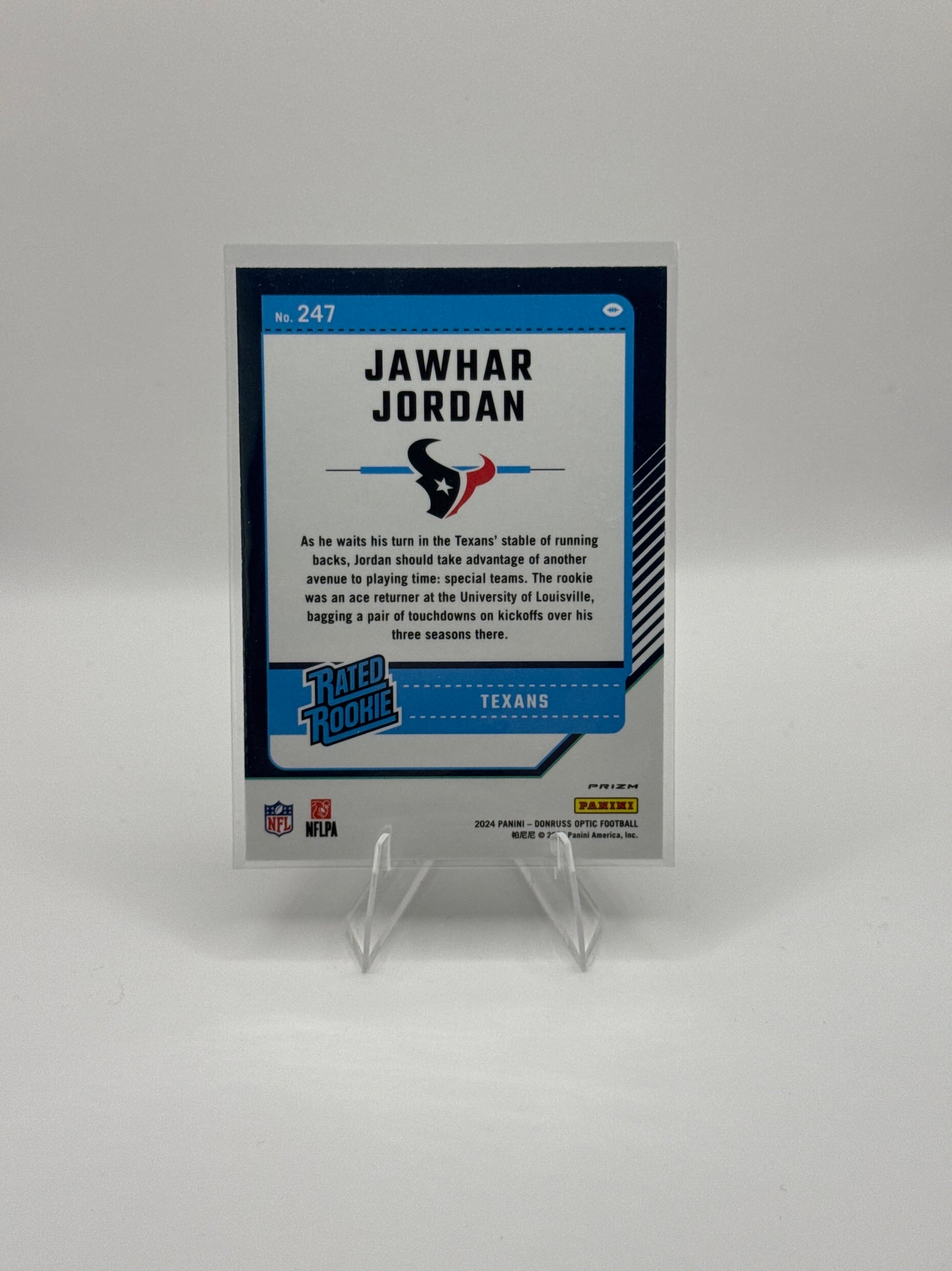 Jawhar Jordan Rated Rookie #247 Purple Shock