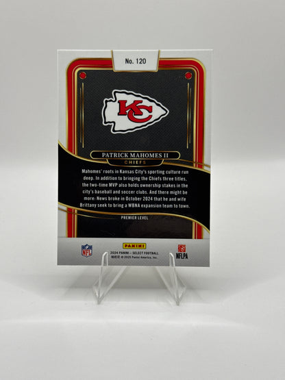 Patrick Mahomes #120 Premier Level 2024 Panini - Select Football