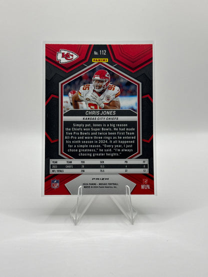 Chris Jones #112 Green 2024 Panini - Mosaic Football