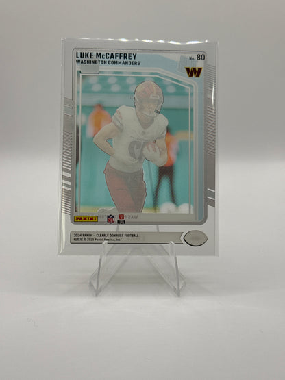 Luke McCaffrey Rated Rookie #80 Clearly