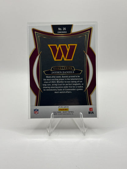 Jayden Daniels (Rookie) #26 Red Black Prizm Shock Concourse Level