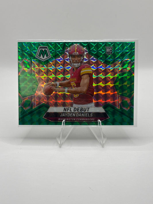 Jayden Daniels (Rookie) #272 NFL Debut Green Mosaic Prizm