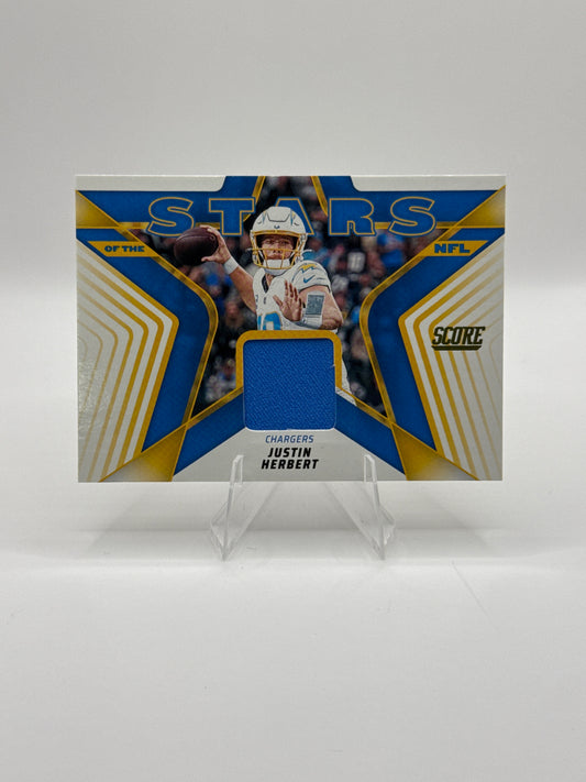 Justin Herbert #SNJ-JHT Stars of the NFL 2025 Panini - Score Football