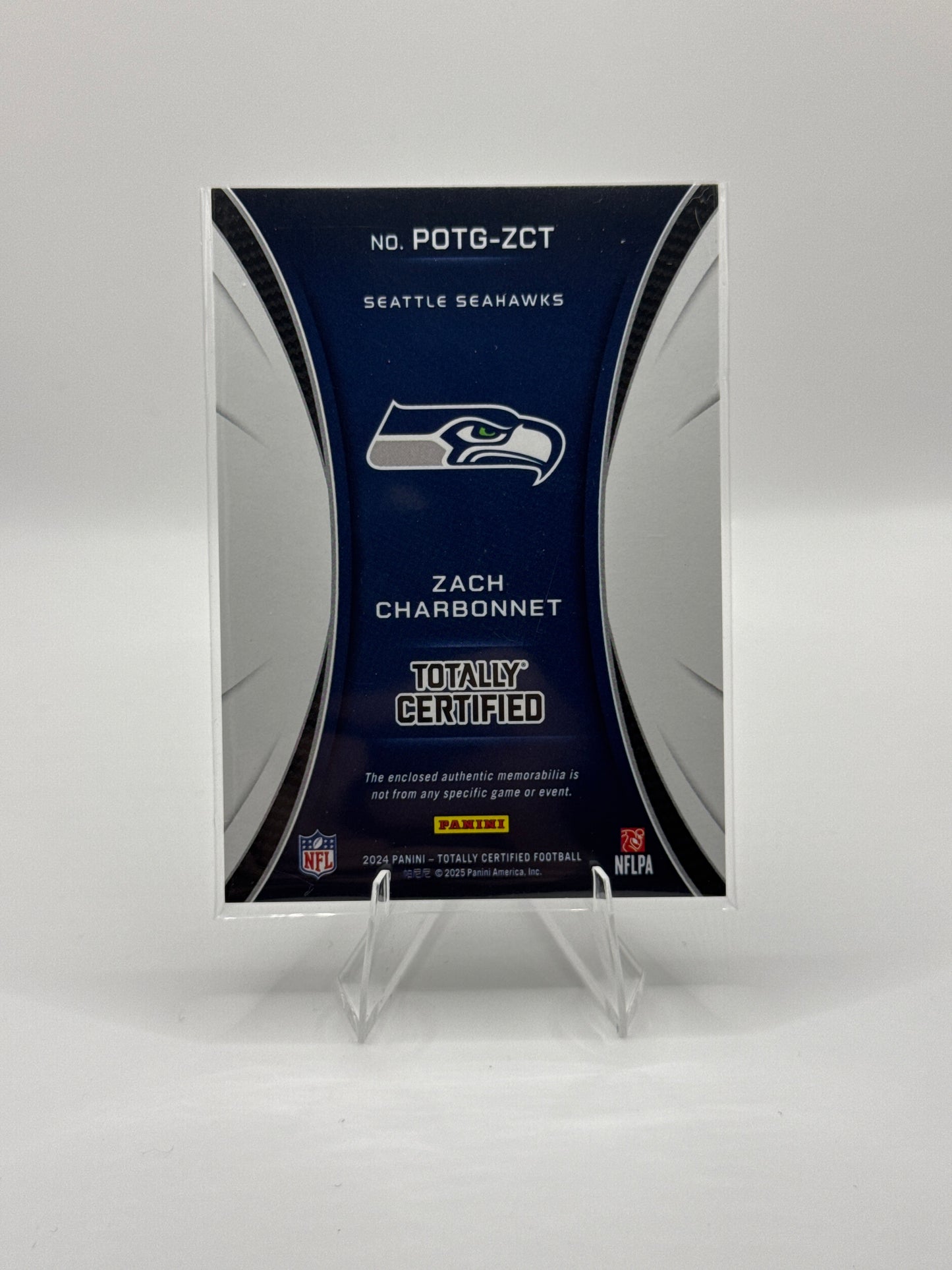 Zach Charbonnet #POTG-ZCT Piece of the Game