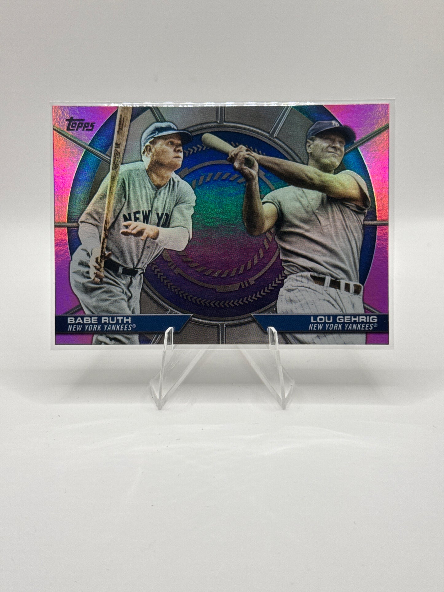 Babe Ruth / Lou Gehrig #DD-20 Pink Dynamic Duo