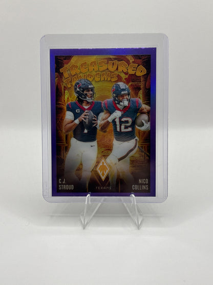 C.J. Stroud/Nico Collins Treasured Tandems #TT-HOU Purple