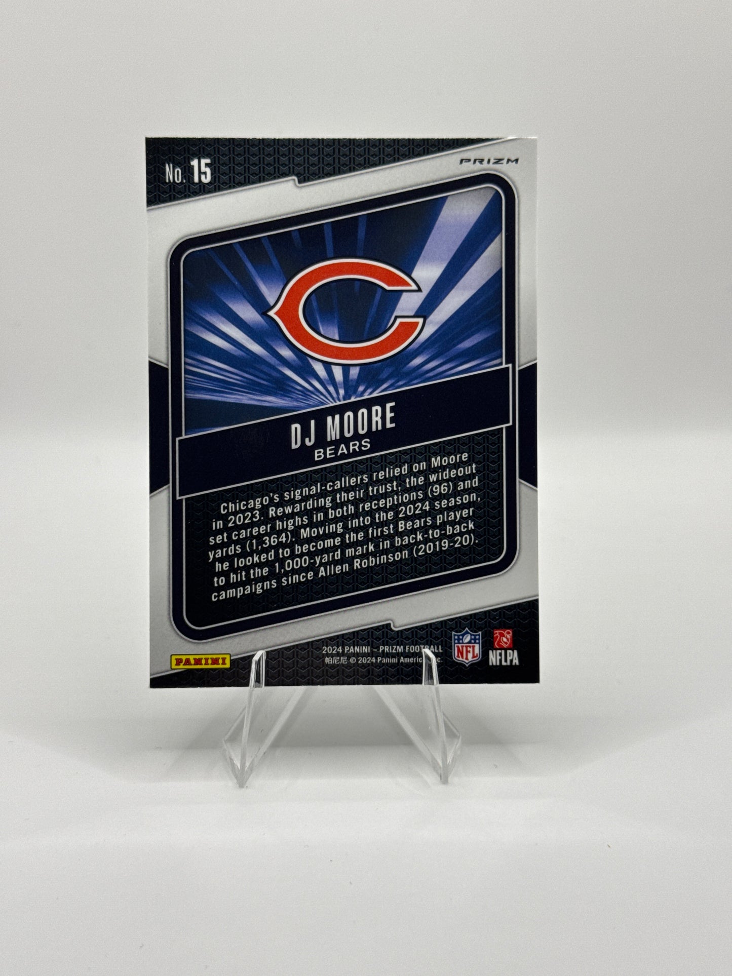 DJ Moore #15 Green Hype 2024 Panini - Prizm Football