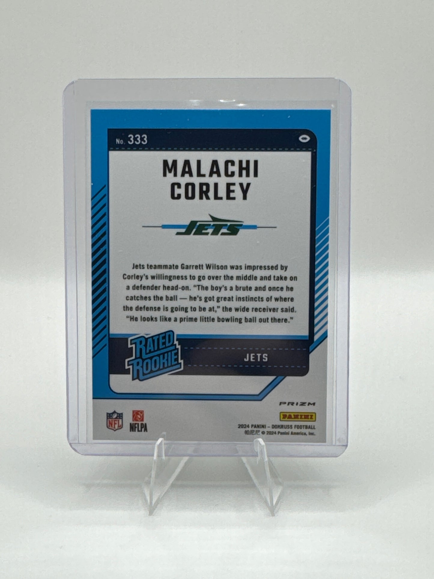 Malachi Corley Rated Rookie #333 Red Green Holo