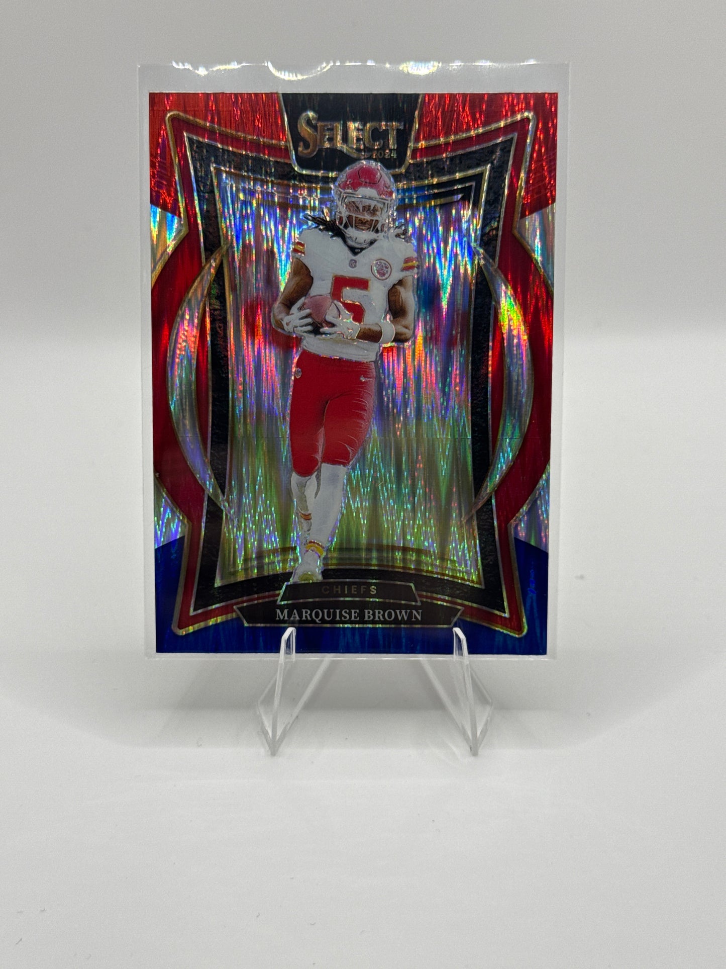 Marquise “Hollywood” Brown #81 Red Blue Prizm Shock Concourse Level