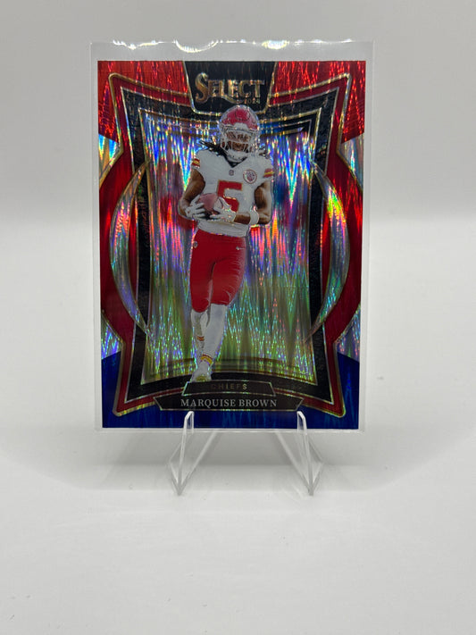 Marquise “Hollywood” Brown #81 Red Blue Prizm Shock Concourse Level