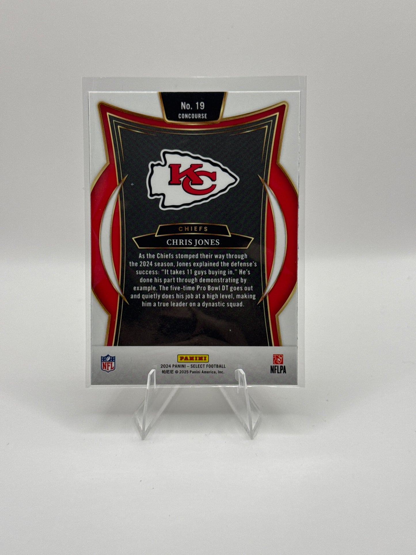 Chris Jones #19 Concourse Level 2024 Panini - Select Football