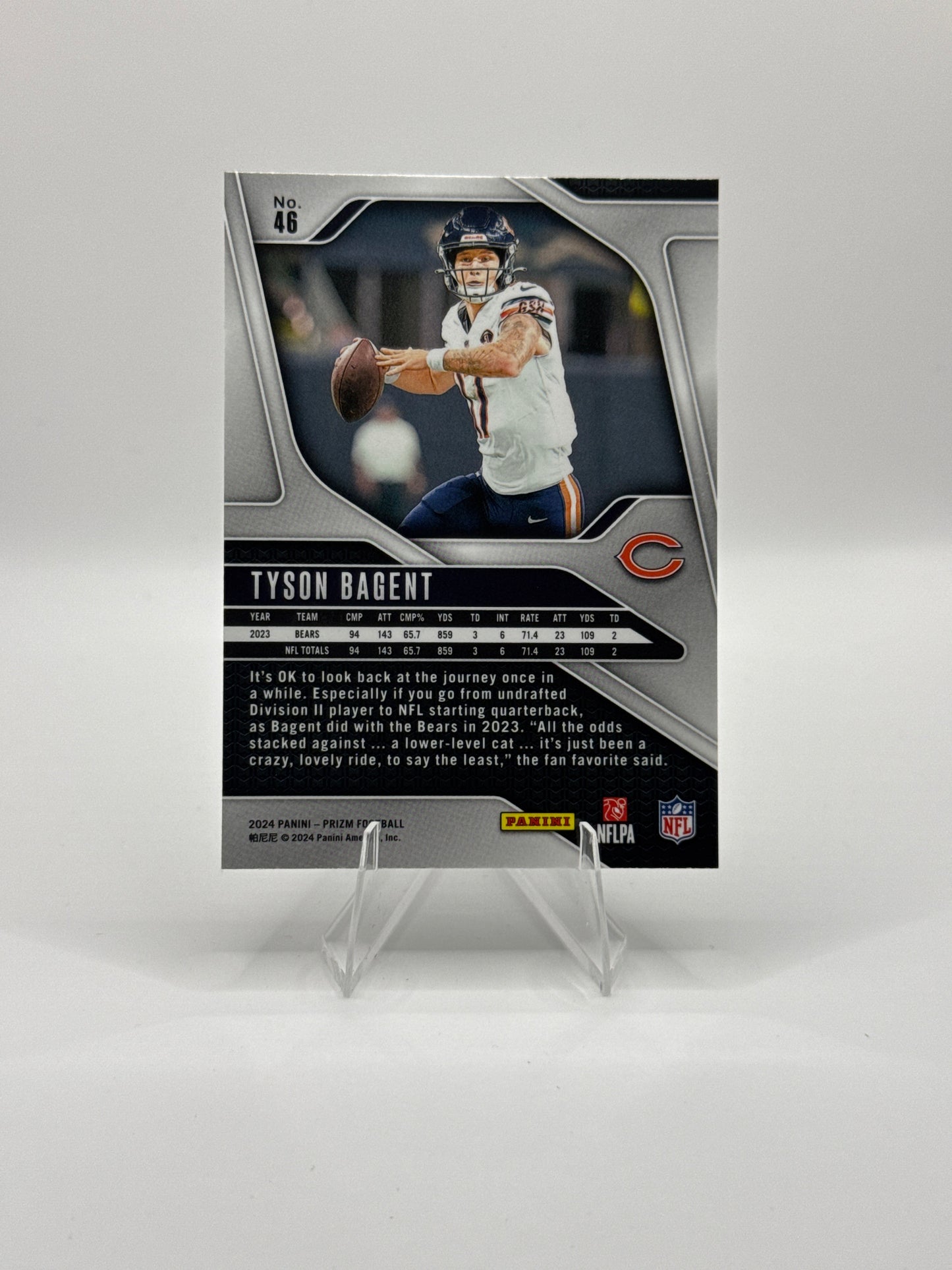 Tyson Bagnet #46 2024 Panini - Prizm Football