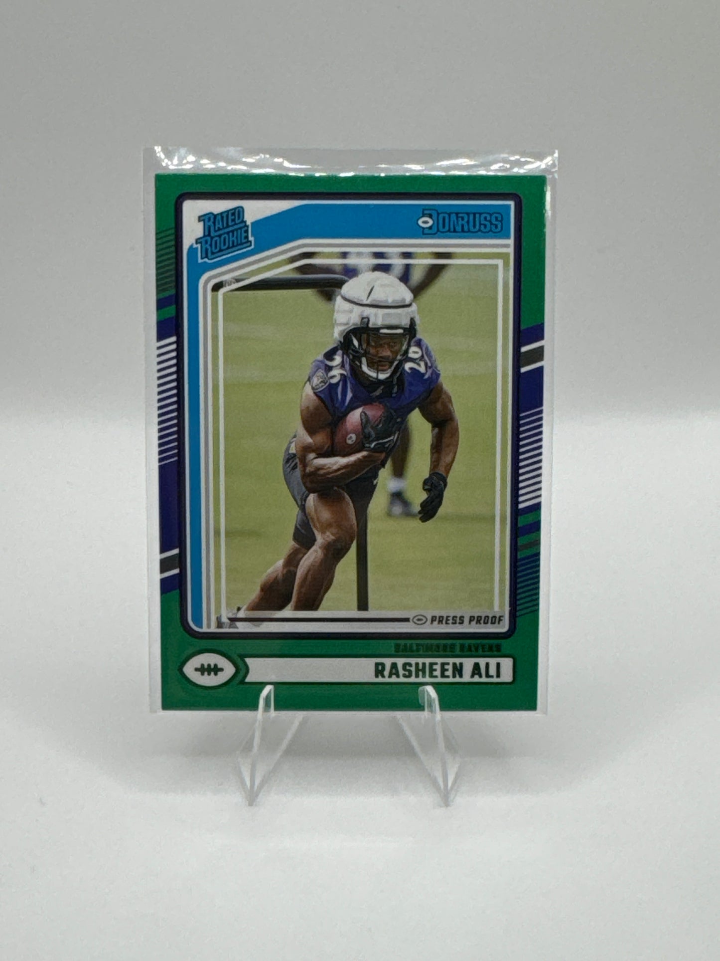 Rasheen Ali (Rated Rookie) #347 Green Press Proof