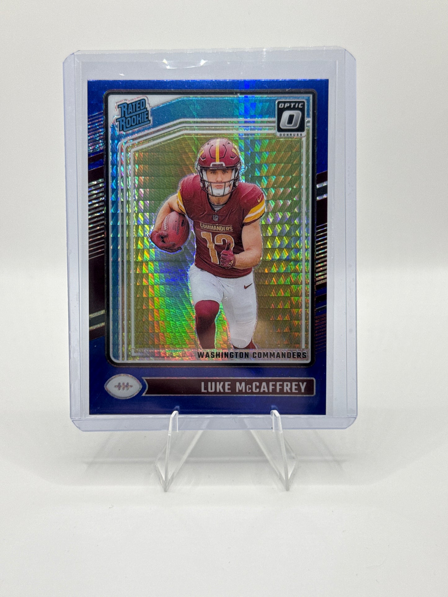 Luke McCaffrey (Rookie) #268 Blue Hyper