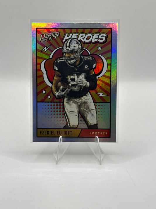 Ezekiel Elliot #HE-13 Prestige Heroes 2021 Panini - Prestige Football