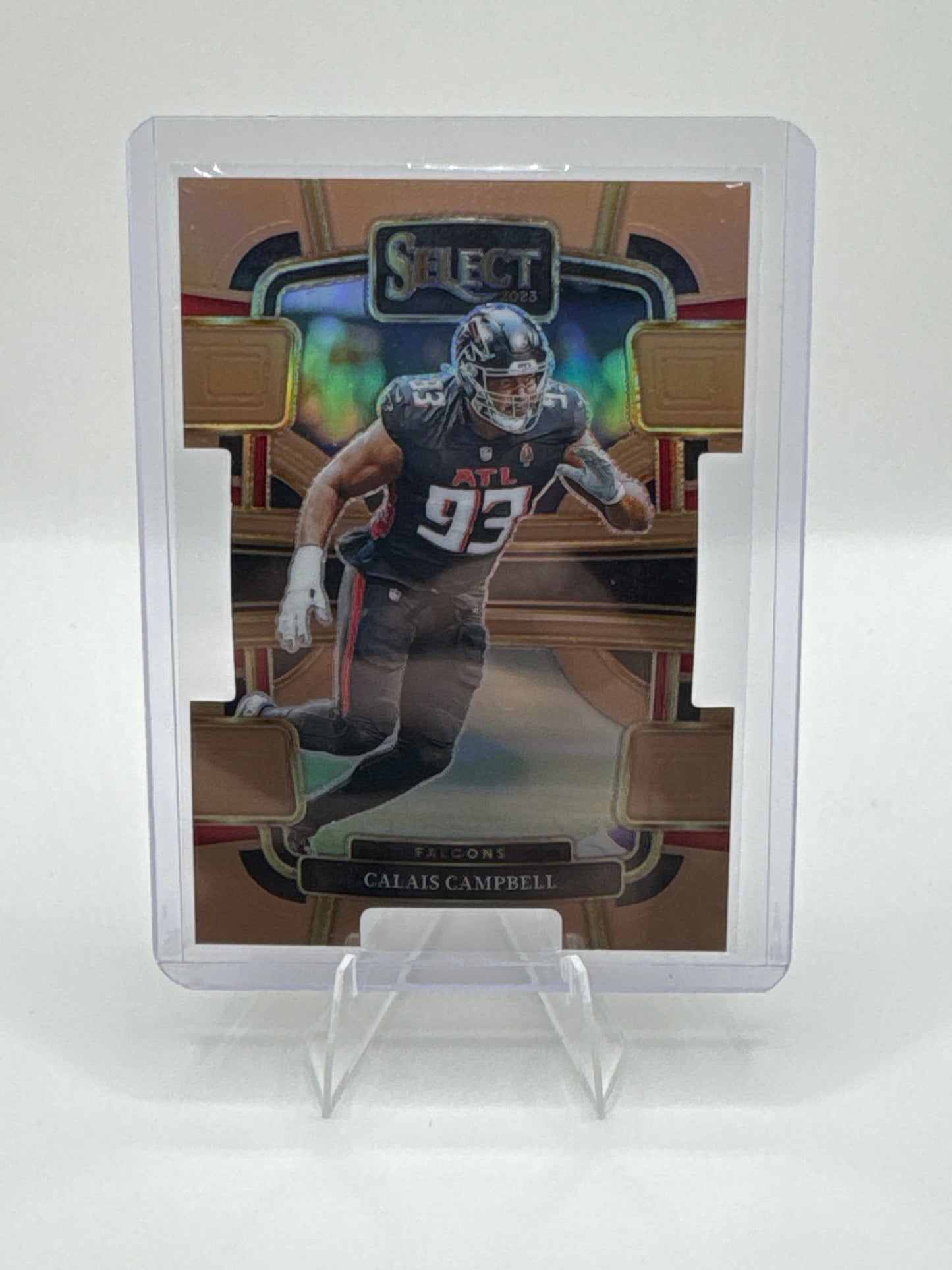 Calais Campbell #5 Copper Prizm Die-Cut /299