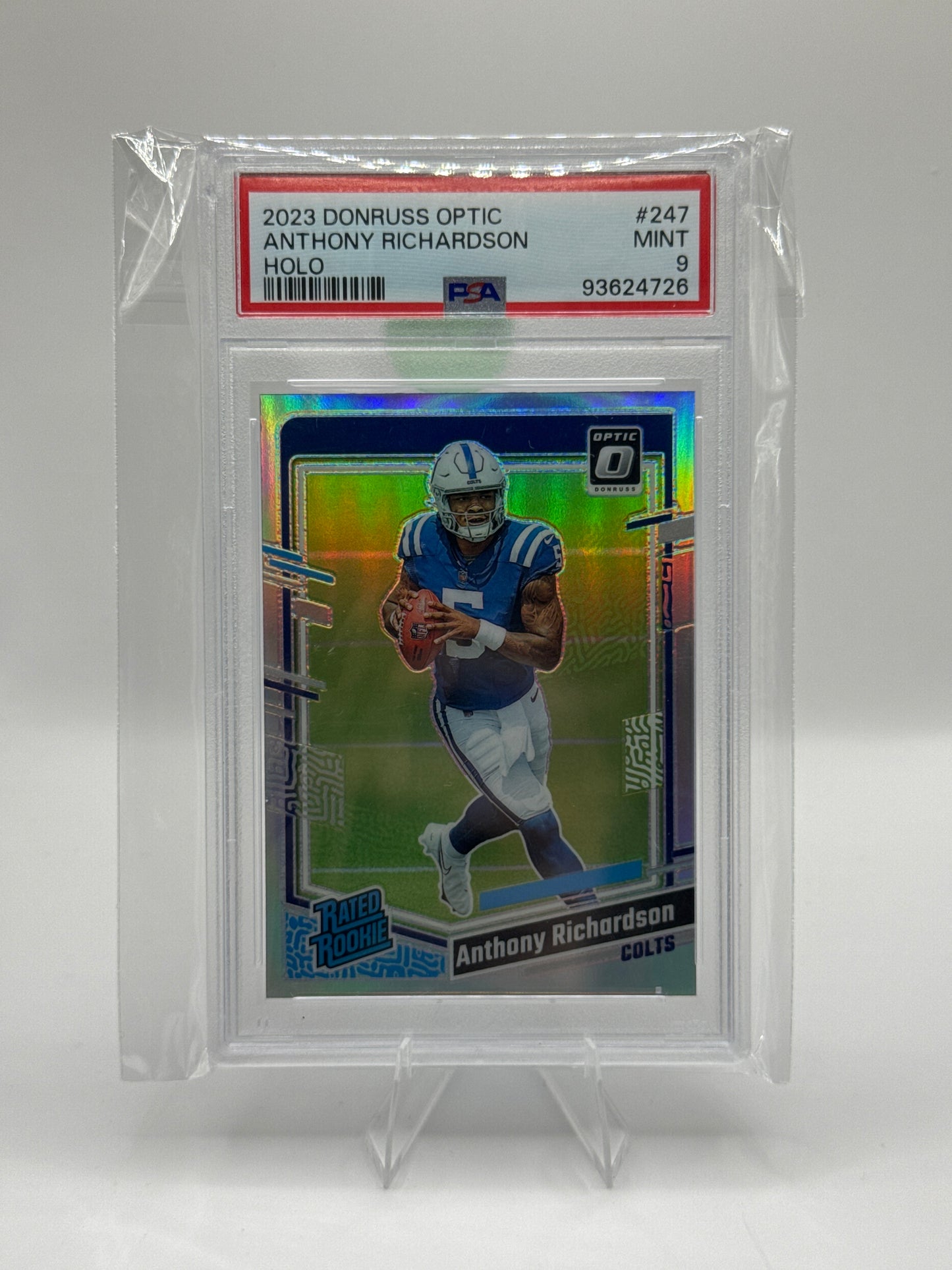 Anthony Richardson Rated Rookie #247 Holo PSA 9