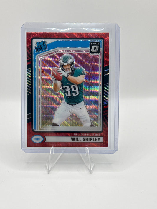 Will Shipley Rated Rookie #312 Red Hyper