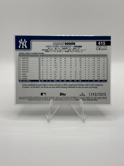 Carlos Rodon #415 Gold 1243/2025