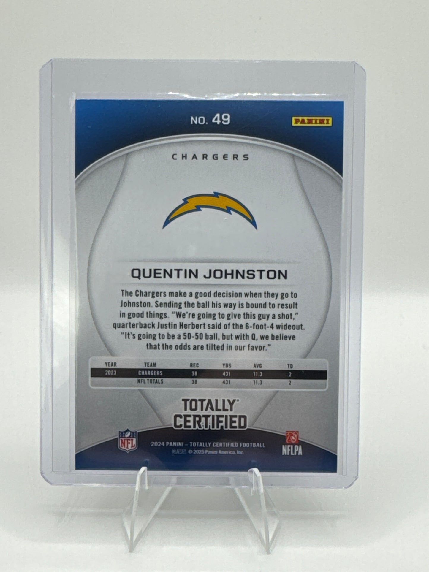 Quentin Johnston #49