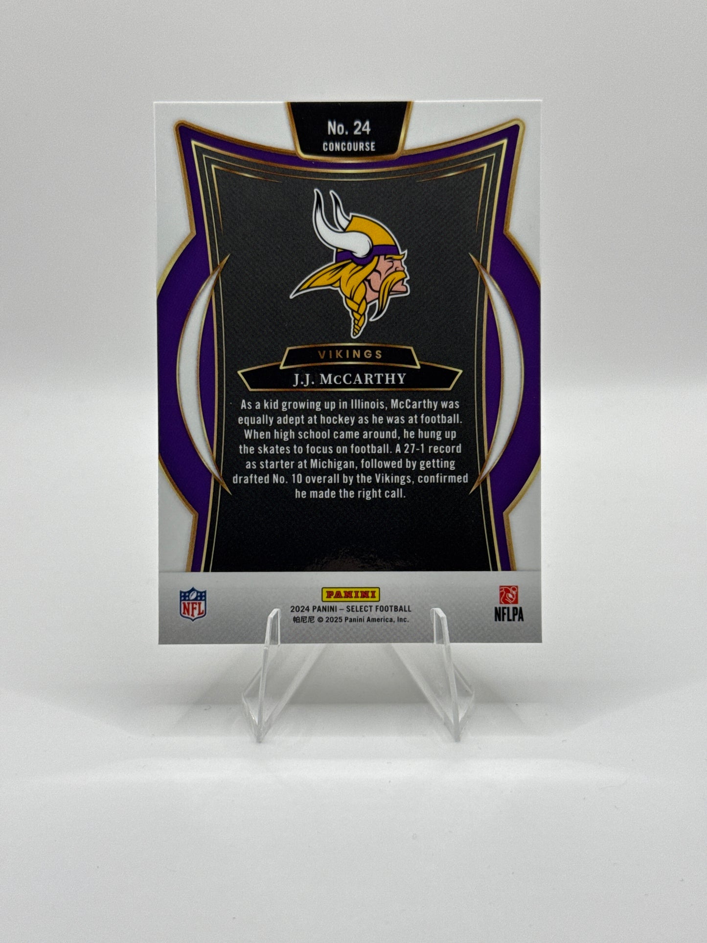 J.J. McCarthy (Rookie) #24 Concourse Level