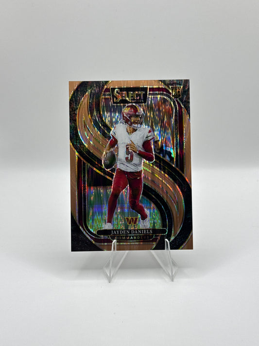 Jayden Daniels (Rookie) #112 Copper Shock Premier Level /299