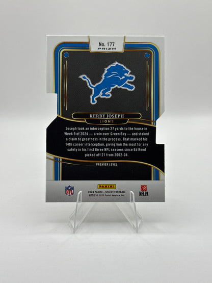 Kerby Joseph #177 Silver Prizm Die-Cut Premier Level 2024 Panini - Select Football