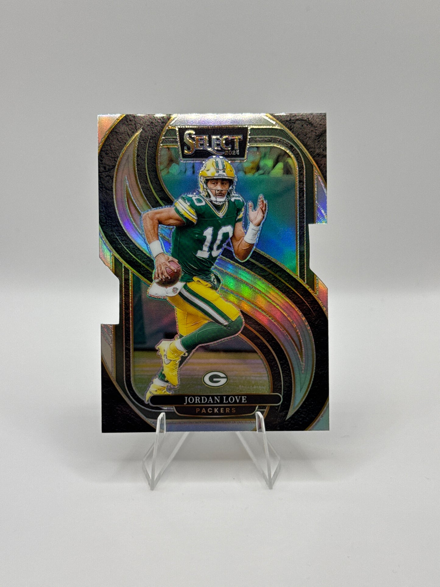 Jordan Love #172 Silver Prizm Die-Cut Premier Level