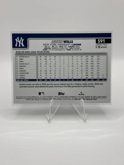 Austin Wells #591 Sandglitter 2025 Topps Series Two