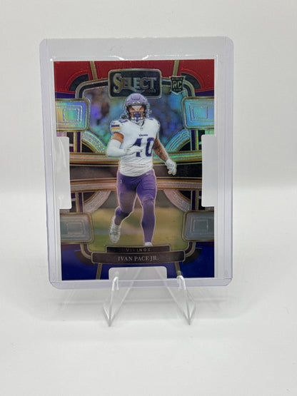 Ivan Pace Jr. (Rookie) Red Blue Prizm Die-Cut #64